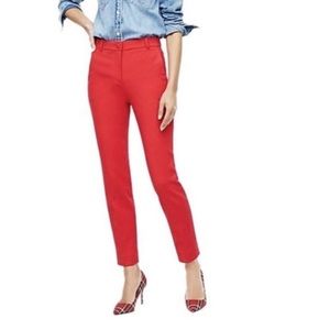 JCREW Cameron pant, 365 High-Rise size 6 in Cherry Red, New